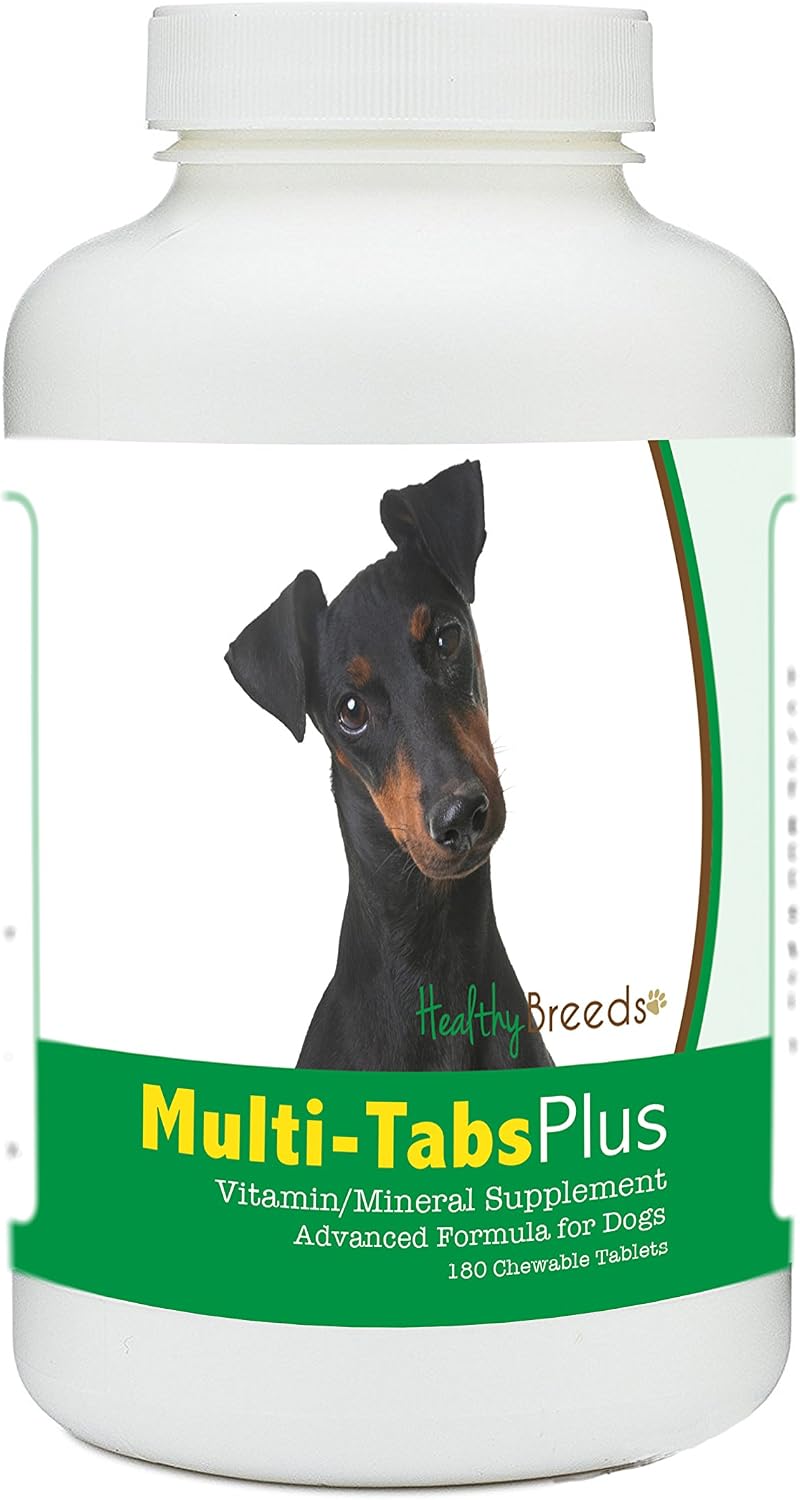 Healthy Breeds Manchester Terrier Multi-Tabs Plus Chewable Tablets 180 Count - görsel 1