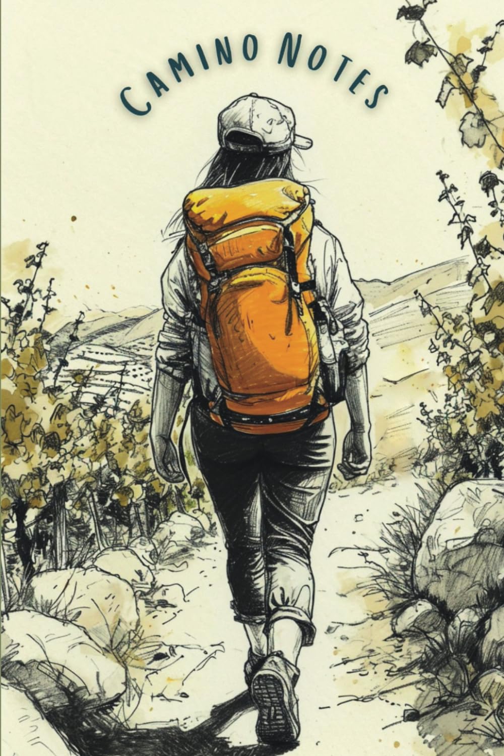 Camino Notes: A lightweight 10x15 cm lined pilgrim notebook journal for the Camino de Santiago pilgrimage walk - görsel 1