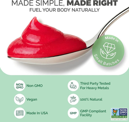 Wildcrafted Irish Sea Moss Gel – Raspberry (473 ml)