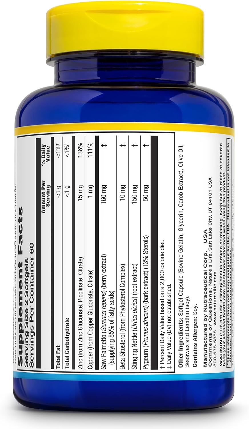 Nature's Life Prostate Support Softgels – 120 Softgels - görsel 2