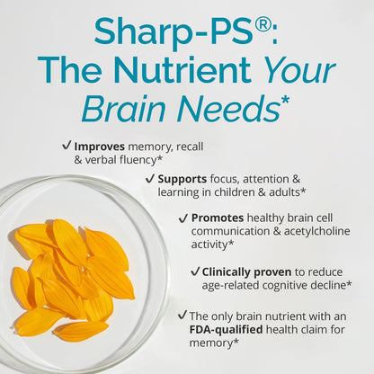 BRAINMD NeuroPS – Phosphatidylserine 150 mg – Memory, Focus and Energy Support