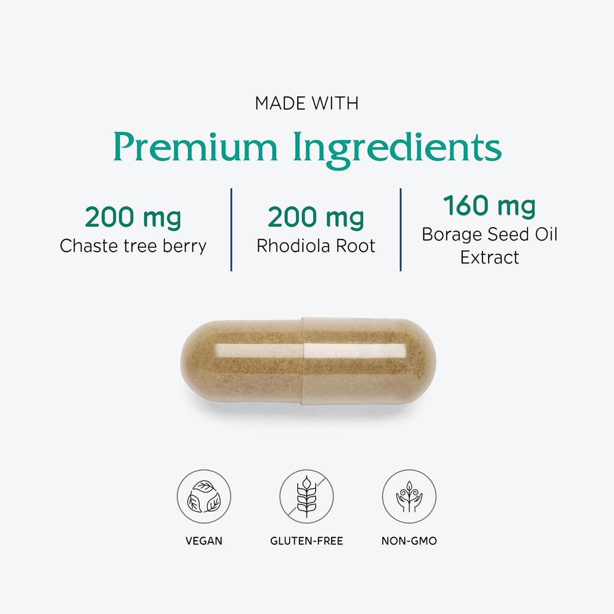 Vitanica FemRebalance – Hormone Balance Support with Borage Oil & Maca Root - görsel 4