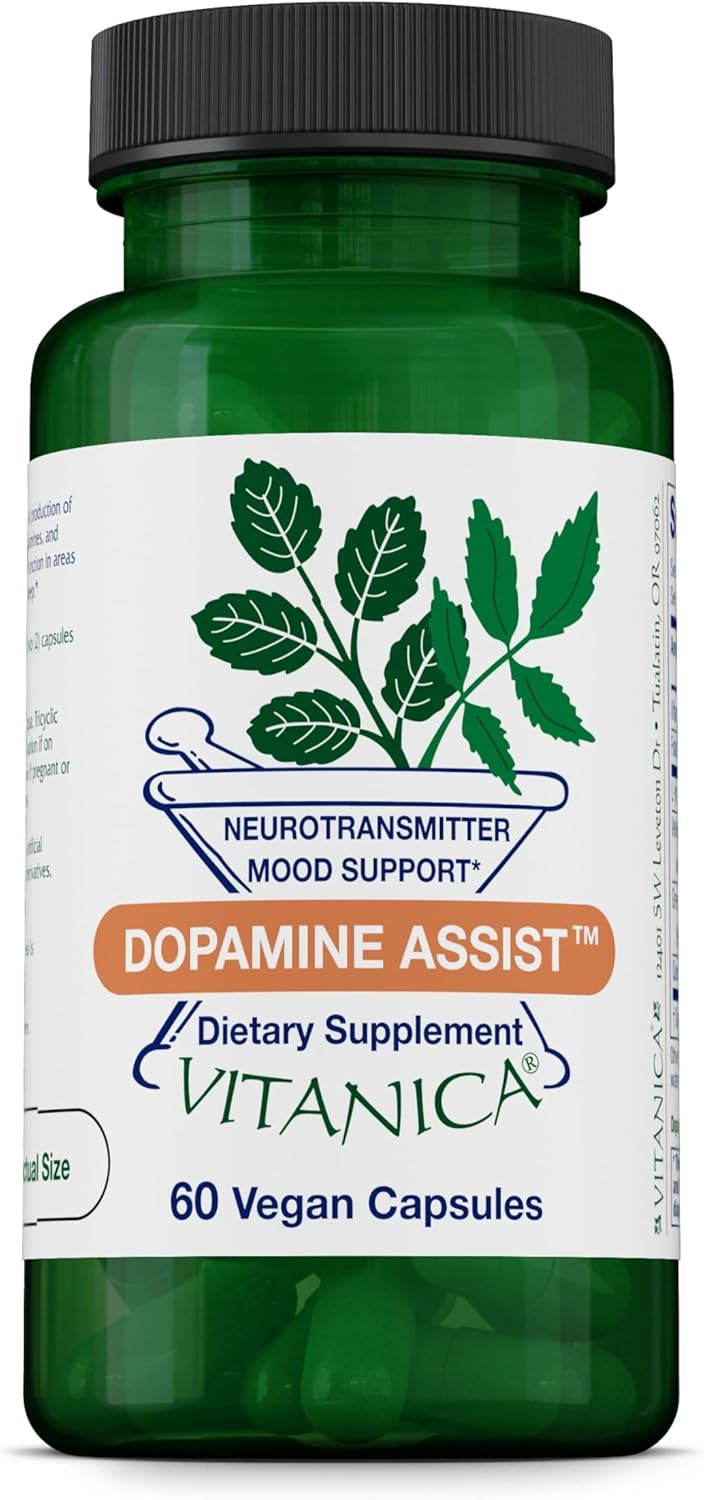 Vitanica Dopamine Assist - Dr. Formulated Dopamine Food Supplement with L-Tyrosine, Mucuna Pruriens, Vitamin B6, Folate, Green Tea Extract, Quercetin - Vegan, 60 Capsules - görsel 7