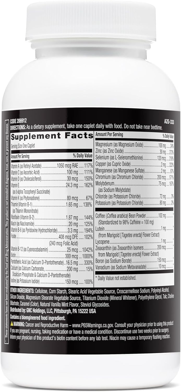 GNC Mega Men Multivitamin for Men | Energy and Metabolism | Once Daily - görsel 2