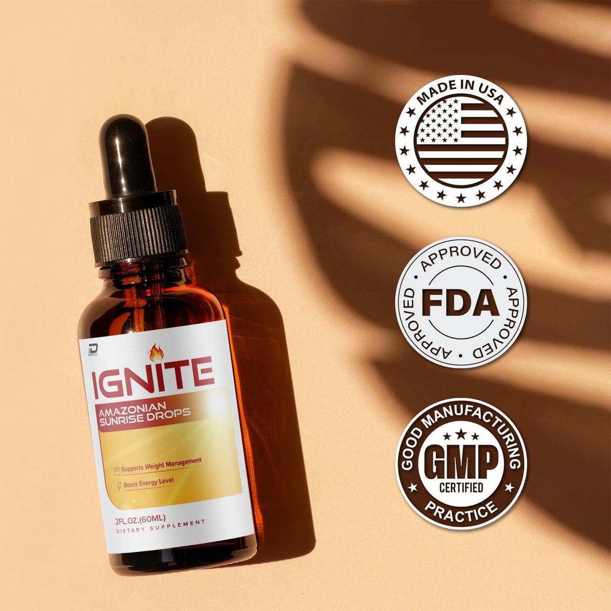 Ignite Amazonian Sunrise Drops – Liquid Supplement, Daily Health Support, 3-Pack - görsel 5