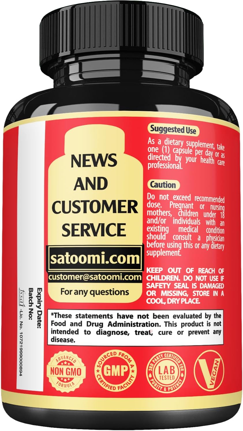 Satoomi NAD Supplement with Nicotinamide Riboside (NR), Resveratrol, and Quercetin - 60 Capsules (30-Day Supply) - görsel 8