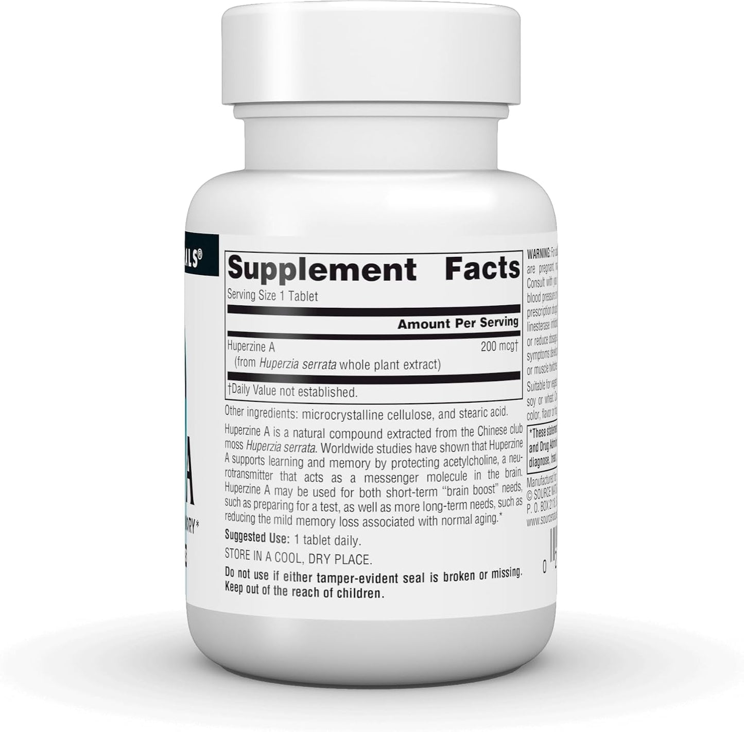 Source Naturals Huperzine A, 200 mcg – 120 Tablets for Learning and Memory Support - görsel 3