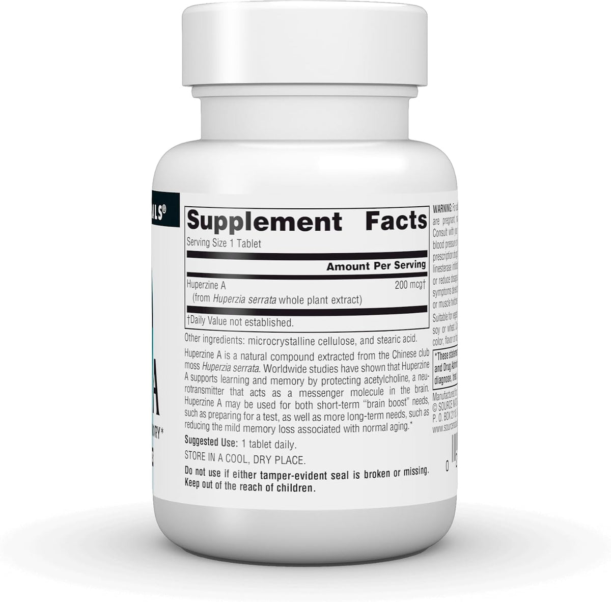 Source Naturals Huperzine A, 200 mcg – 120 Tablets for Learning and Memory Support - görsel 3