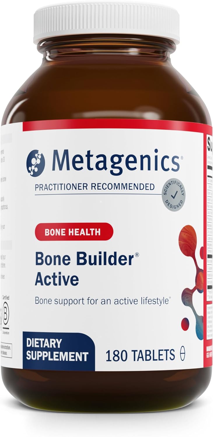 Metagenics Bone Builder Active - Calcium, Magnesium, Phosphorus & Vitamin D Supplement - Contributes to Normal Bone Health & Healthy Ageing - Non-GMO, Gluten-Free - 180 Tablets - görsel 1