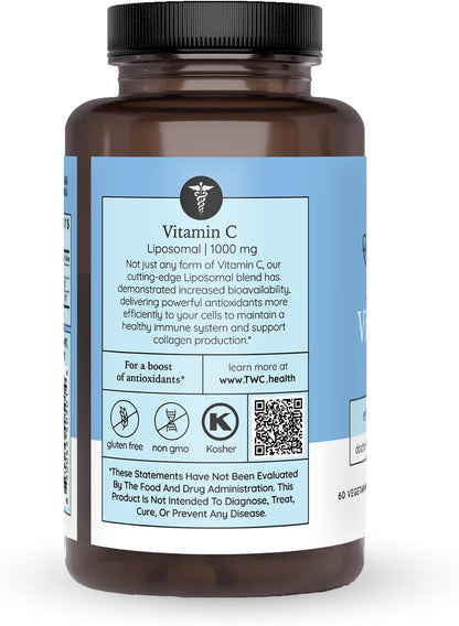 The Wellness Company Liposomal Vitamin C – Enhanced Absorption for Immune Support | 30ct (1 Month Supply)