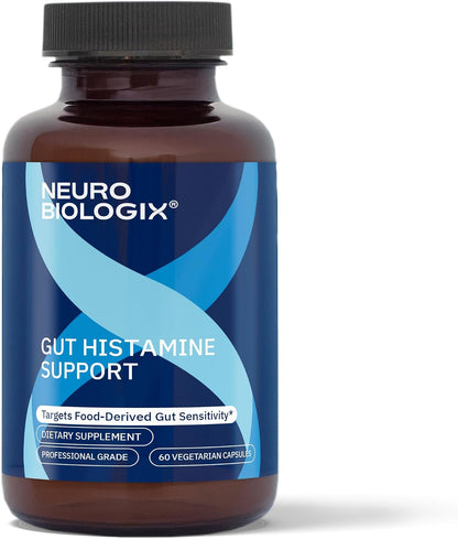 Neurobiologix Gut Histamine Support – Digestive & Immune Support with Vitamin C, NAC, Bromelain & Quercetin (60 Vegetarian Capsules)