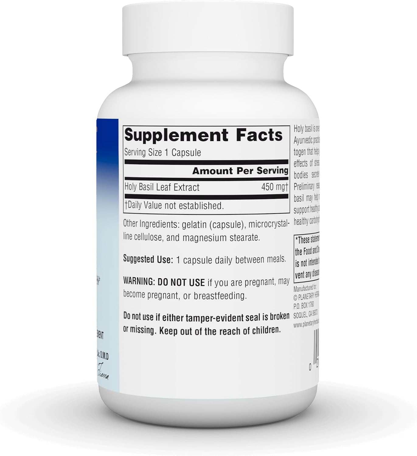 Planetary Herbals Holy Basil Capsules (60 Count) - görsel 3