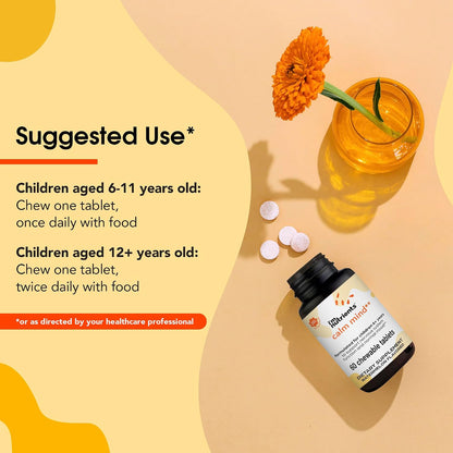 I'm Nutrients Calm Mind | Children's Saffron Supplement | Nervous System Support | 60 Chewable Tablets