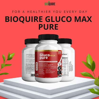 Gluco Max Pure Ultra – Maximum Strength Blood Glucose Support Supplement (60 Capsules)
