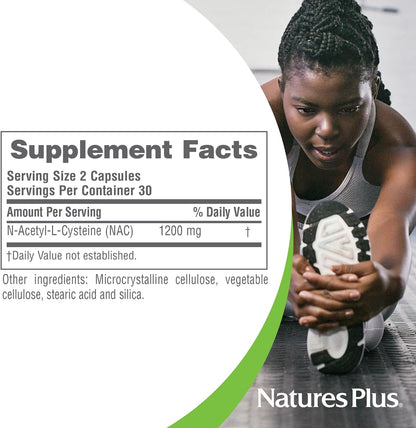 NaturesPlus PRO NAC 1200 mg - 60 Capsules