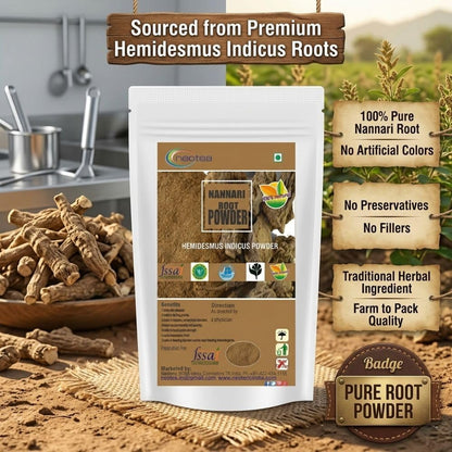 neotea Nannari Root Powder 500g | Indian Sarsaparilla | Natural Herbal Powder for Drinks