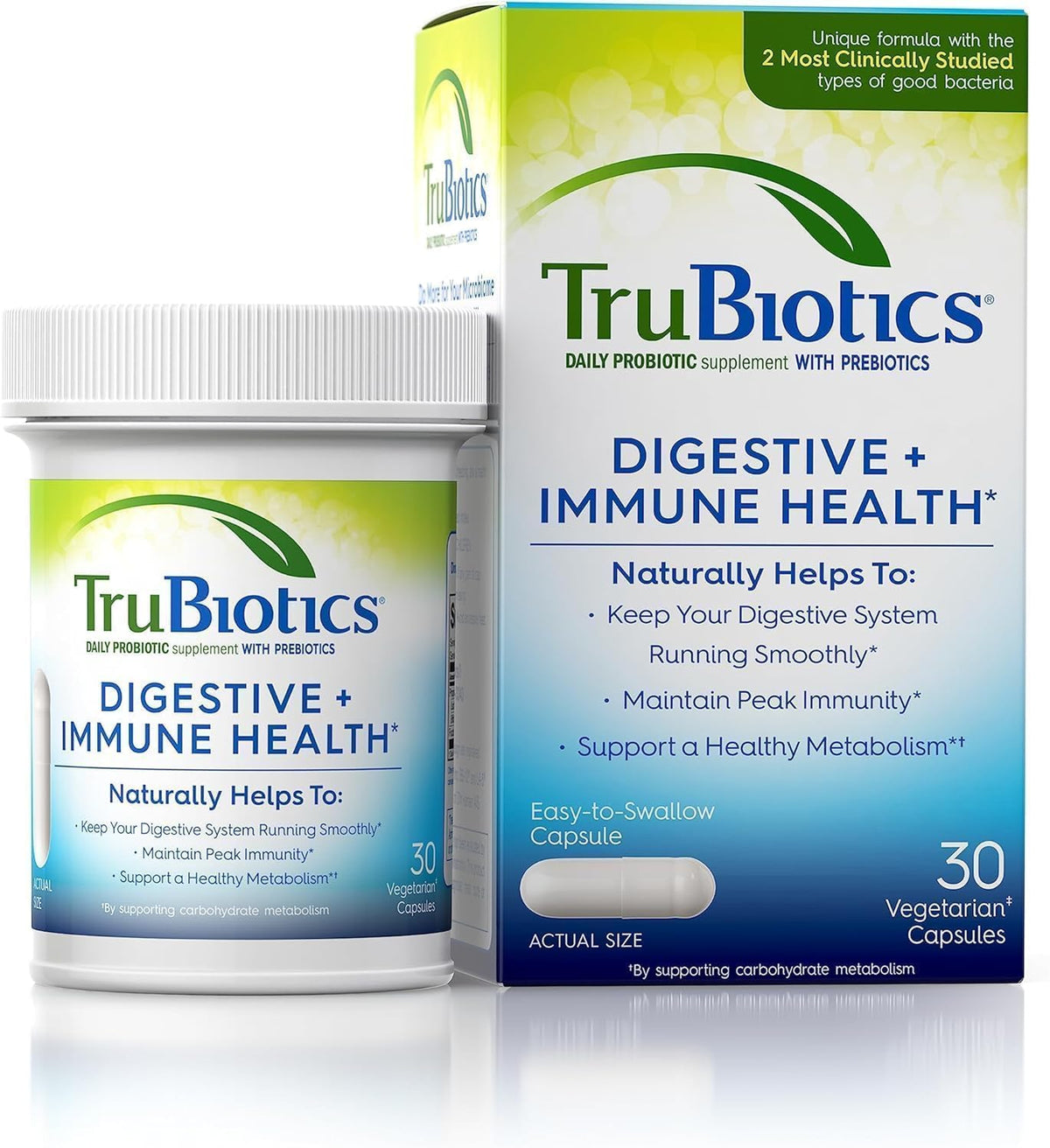 TruBiotics Daily Probiotic, 60 Capsules – Digestive & Immune Health Support - görsel 1