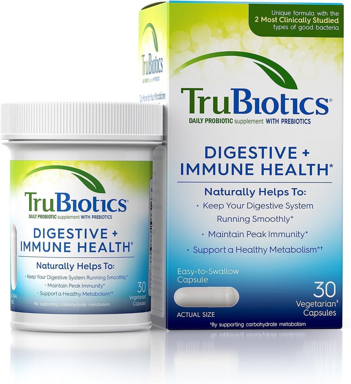 TruBiotics Daily Probiotic, 60 Capsules – Digestive & Immune Health Support - görsel 1