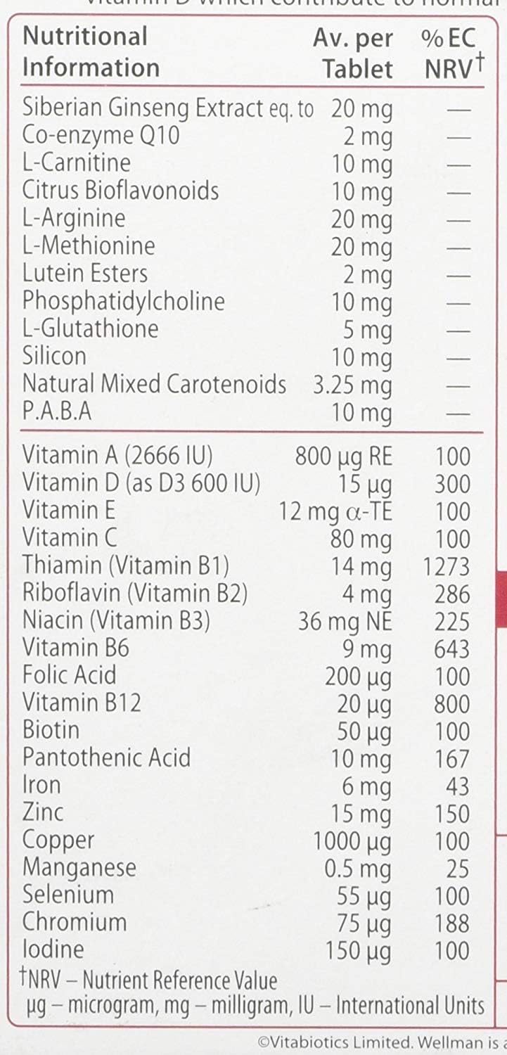 Wellman 4 X 50+ 30 Tablets - görsel 5
