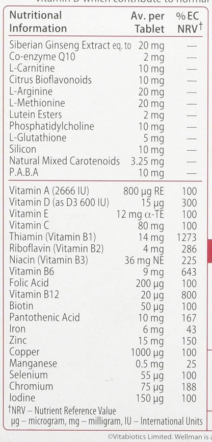 Wellman 4 X 50+ 30 Tablets
