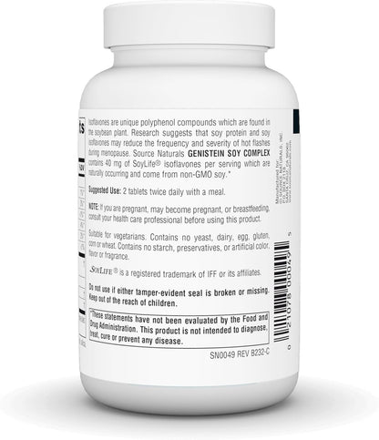 Source Naturals Genistein Soy Complex - 40 mg Soy Isoflavones, 60 Tablets