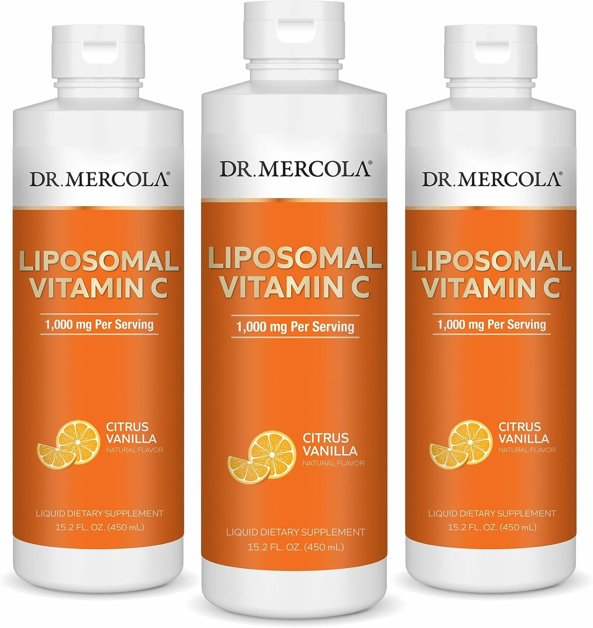 Dr. Mercola Liquid Liposomal Vitamin C, Citrus Vanilla, 450 mL - görsel 8