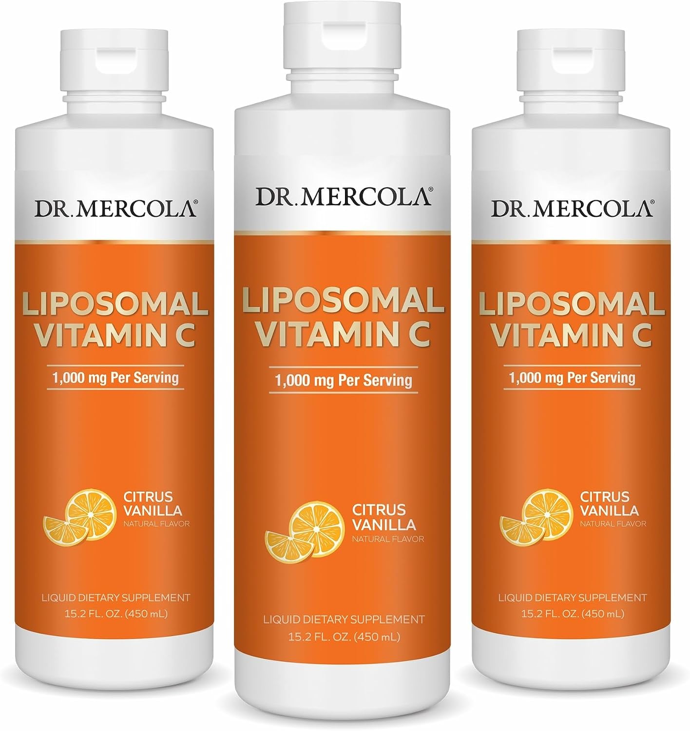 Dr. Mercola Liquid Liposomal Vitamin C, Citrus Vanilla, 450 mL - görsel 8