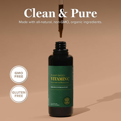 Global Healing Centre USDA Organic Vitamin C Drops, 180mg, 2 fl oz