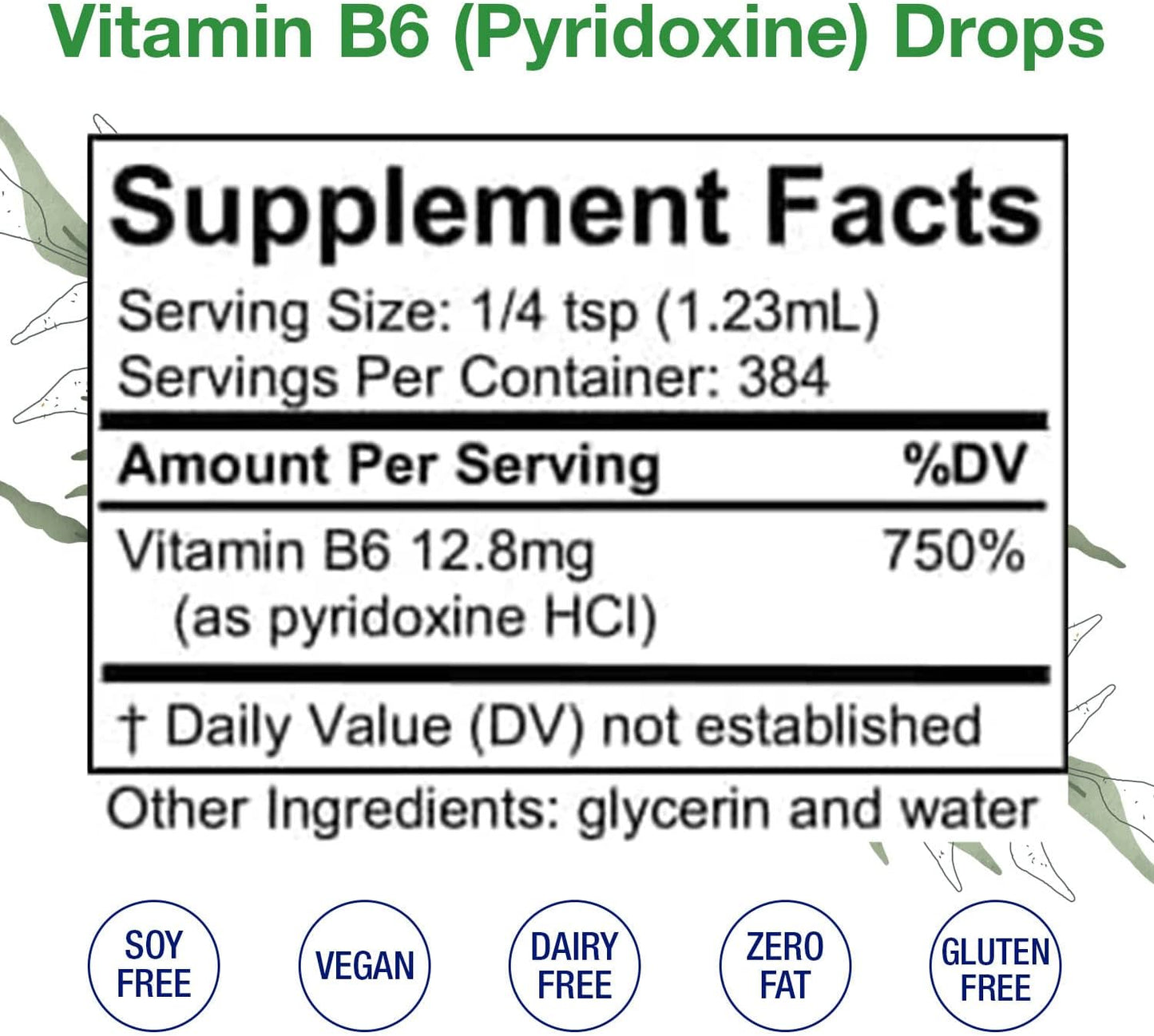 HoneyCombs Vitamin B6 Liquid Drops 473 ml - görsel 3