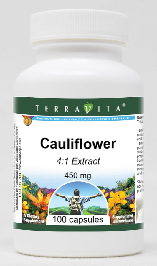 Cauliflower 4:1 – 450 mg (100 Capsules, 3 Pack) – Terravita