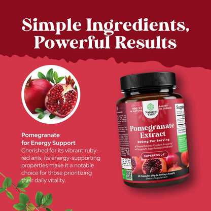 Advanced Pomegranate Extract Capsules - Antioxidant & Cardiovascular Support