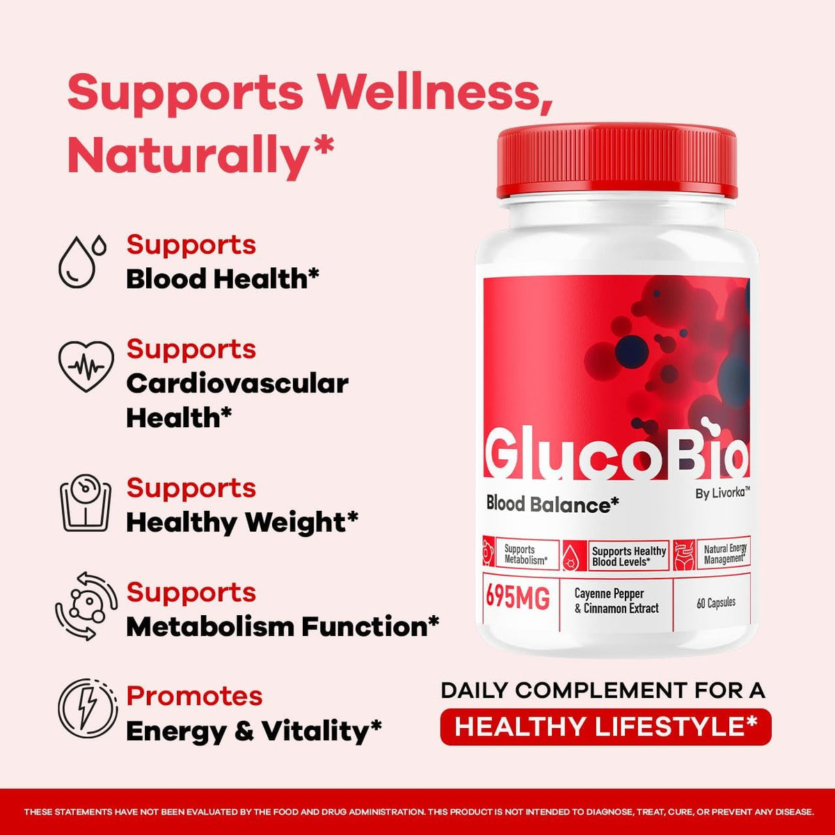GlucoBio Capsules (3-Pack) – Advanced Formula Food Supplement - görsel 3