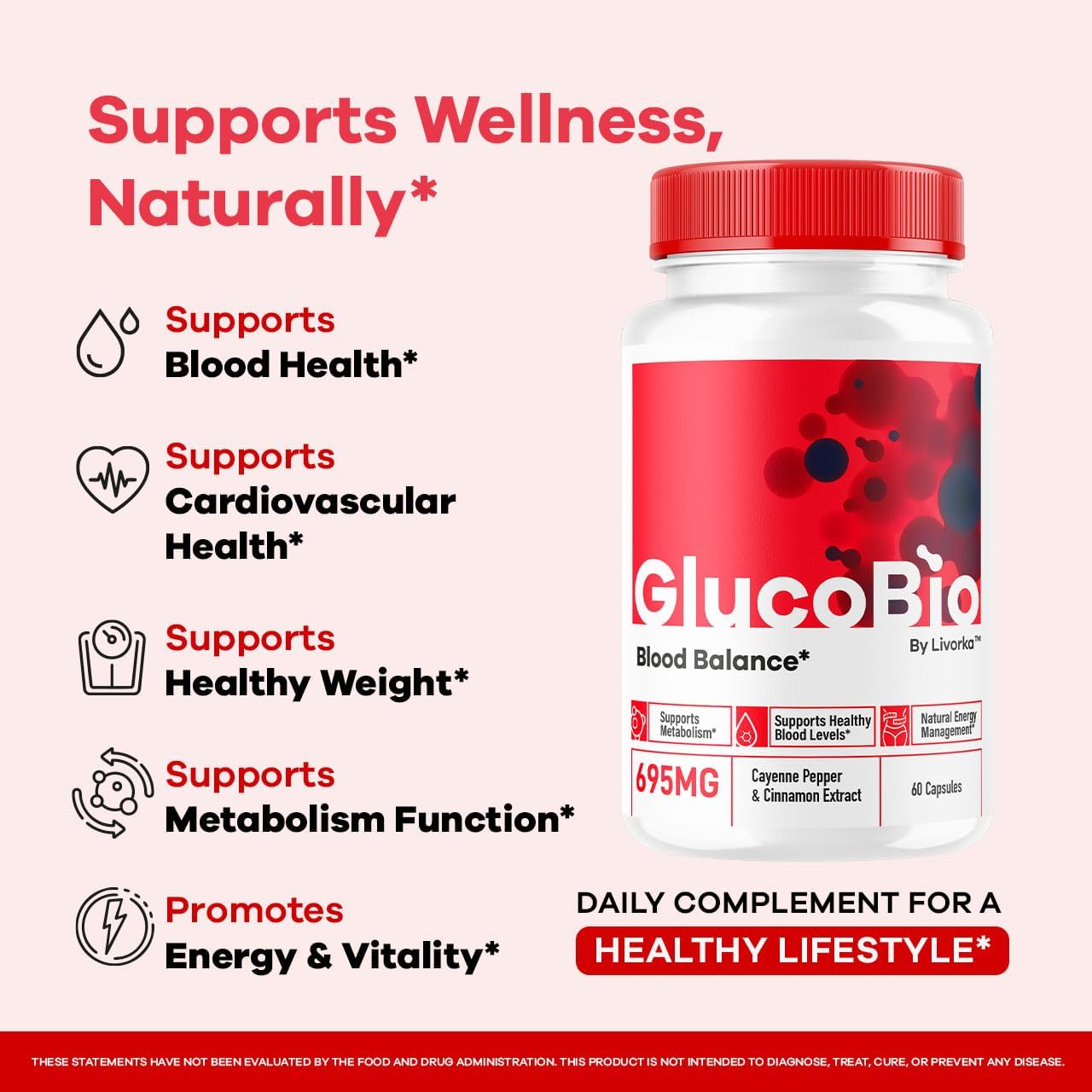GlucoBio Capsules (3-Pack) – Advanced Formula Food Supplement - görsel 3