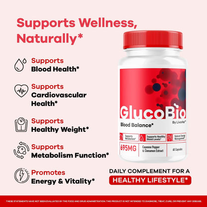 GlucoBio Capsules (3-Pack) – Advanced Formula Food Supplement