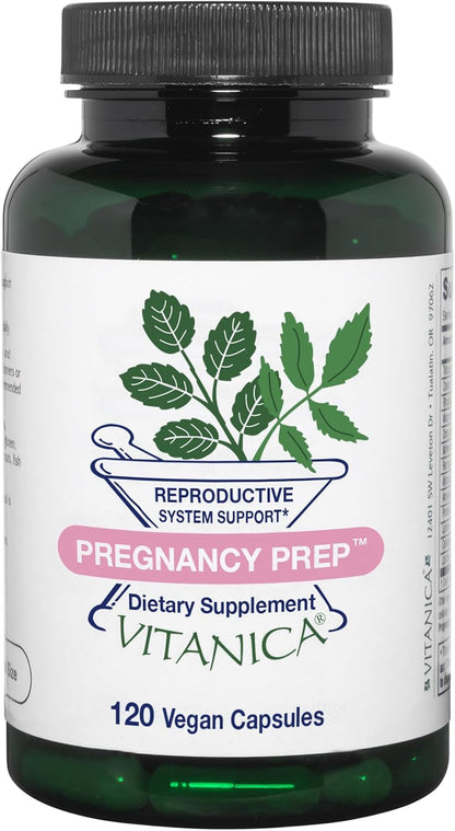 Vitanica Pregnancy Prep - Reproductive Support - Vegan, 120 Capsules