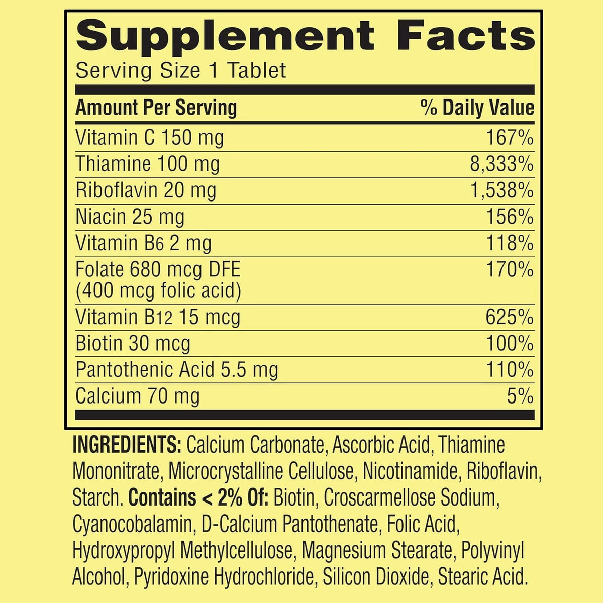 Super Vitamin B Complex - 250 Tablets - görsel 4