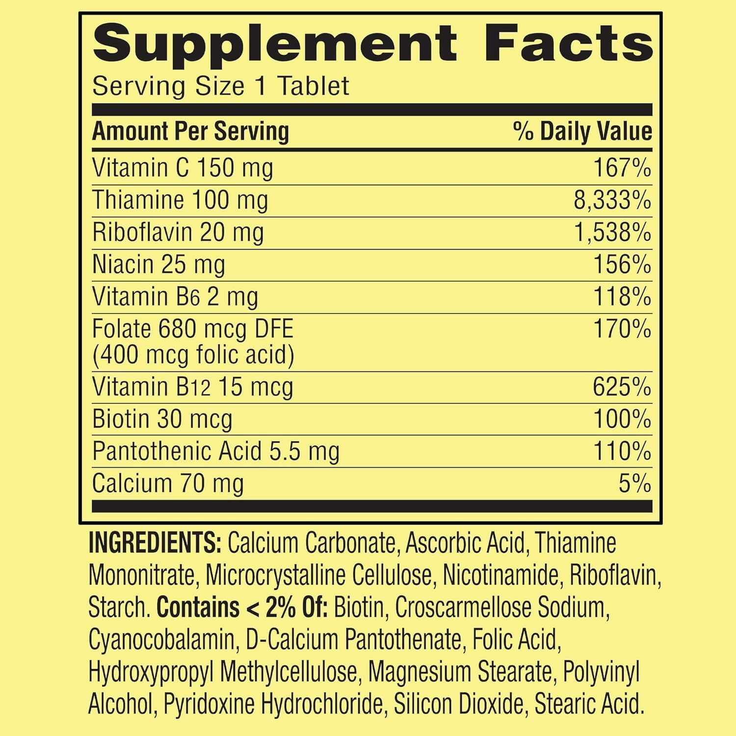 Super Vitamin B Complex - 250 Tablets - görsel 4