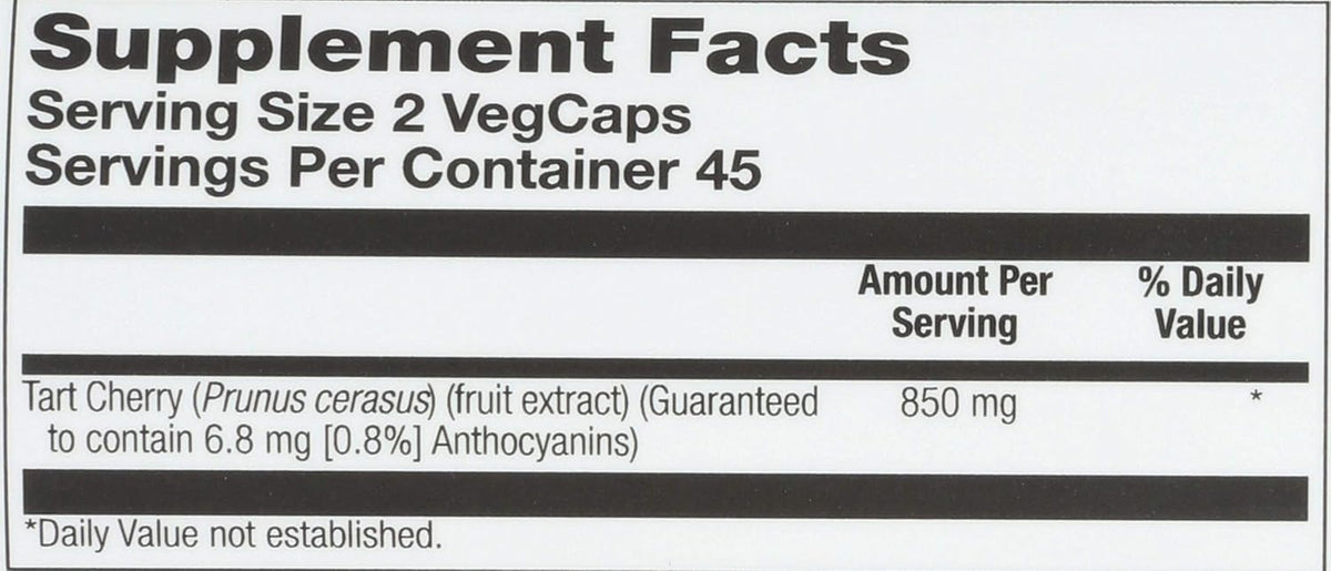 Solaray Tart Cherry Fruit Extract 425mg – Joint Support & Uric Acid Health, 90 Capsules - görsel 3