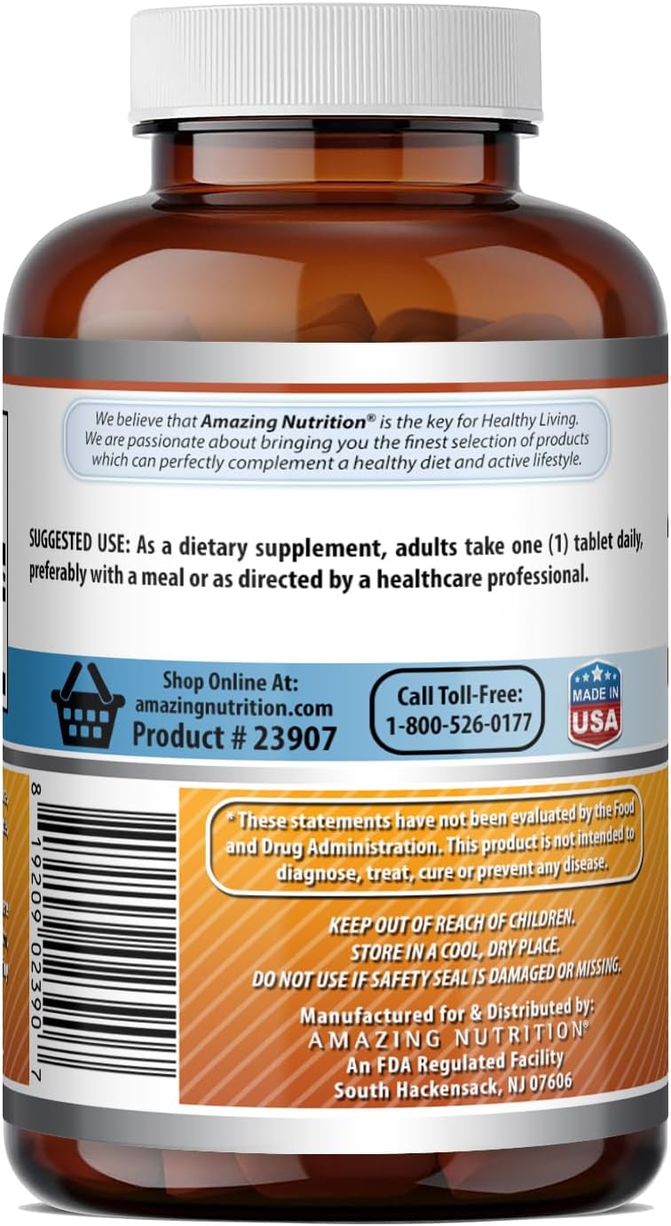 Amazing Formulae Vitamin B6 (Pyridoxine) 25 mg Supplement - 500 Tablets - görsel 4