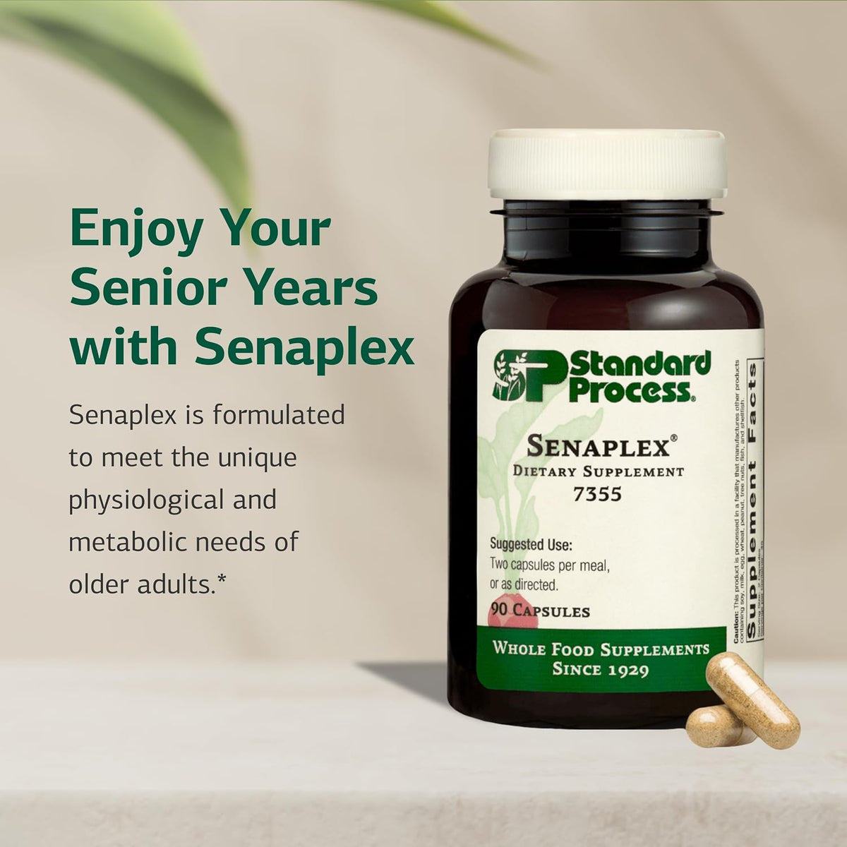 Standard Process Senaplex – Nervous System Support with Niacin, Vitamin B12 & B6 – 90 Capsules - görsel 3