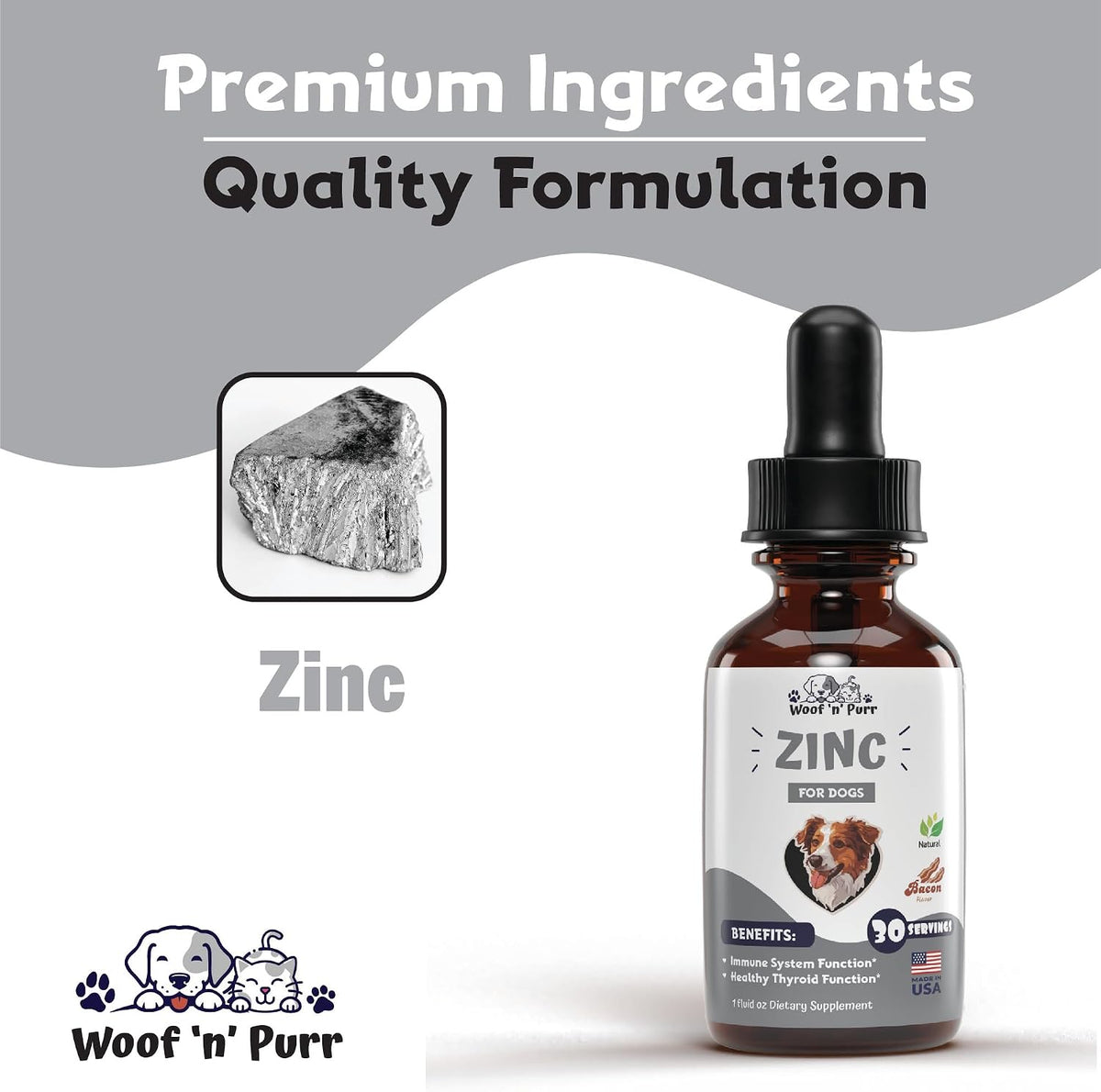Zinc for Dogs - Dog Zinc Supplement - Bacon Flavour - görsel 5