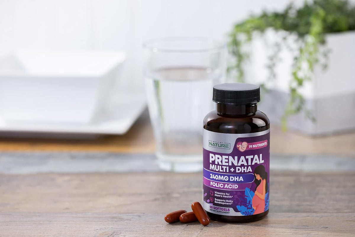 Built by Nature Prenatal Vitamins for Women, 60 Softgels - görsel 9