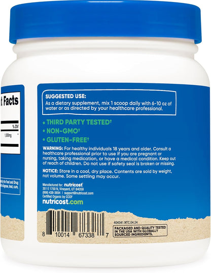 Nutricost Organic Irish Moss Powder (1 LB) - Gluten-free, Non-GMO, Vegetarian Friendly