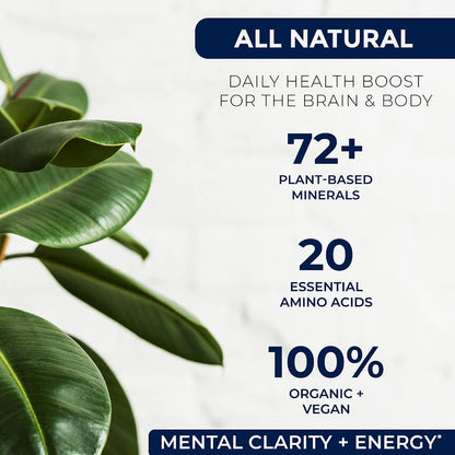 Miracles of Health Liquid Chelated Minerals - Organic Humic Fulvic Mineral Blend - 72+ Plant-Based Minerals - 20 Essential Amino Acids - 100% Natural - 1 Month Supply, 946 ml