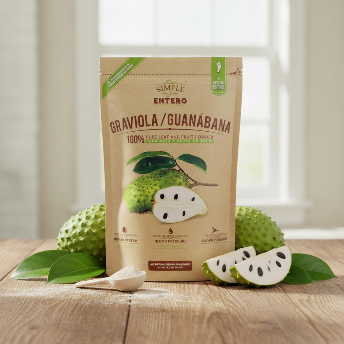 Graviola (Soursop) Supplement - 100% Pure Leaf & Fruit Powder, 227g - görsel 4