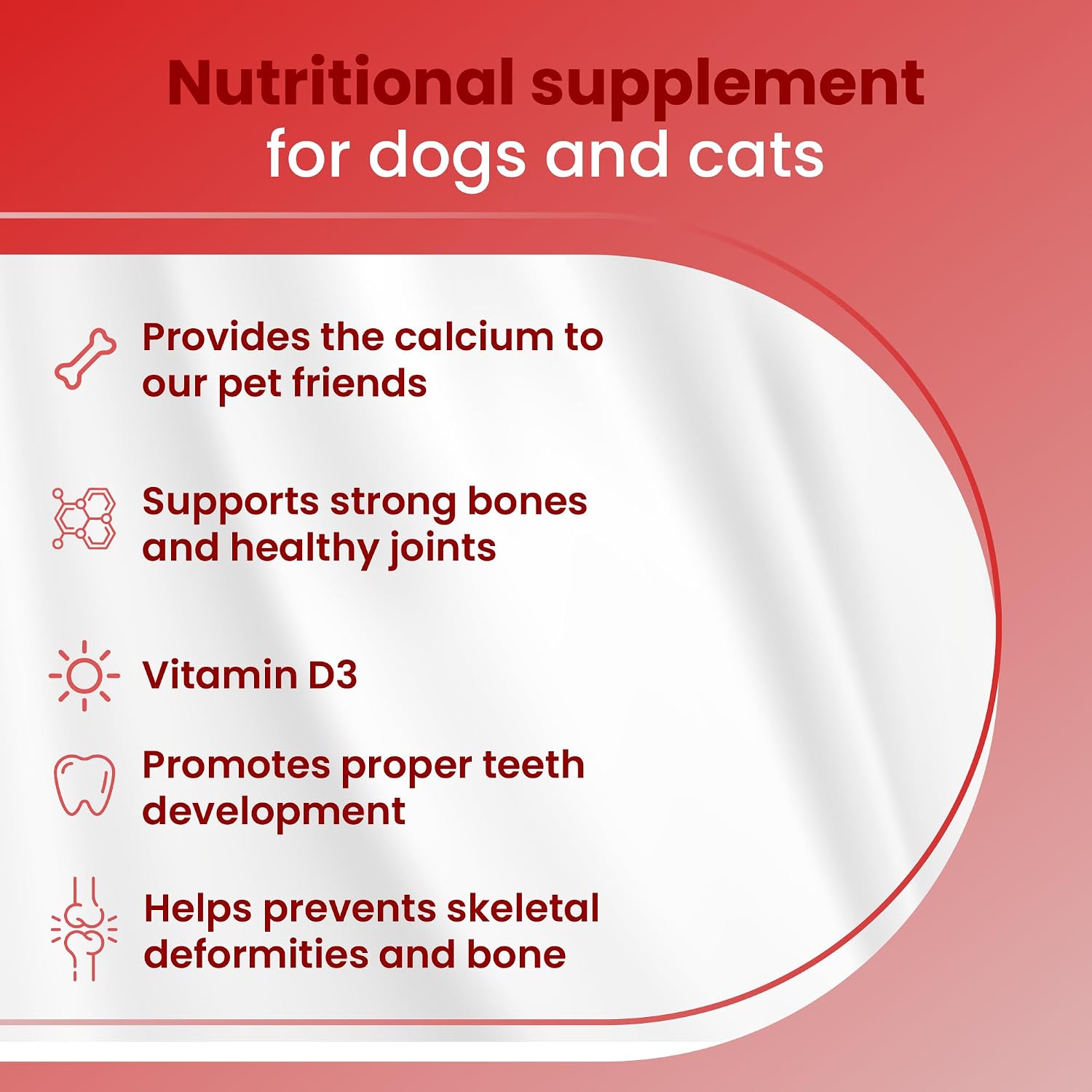 Bio PetActive D-Kaltabs Calcium & Phosphorus Supplement for Dogs & Cats with Vitamin D3 - 84 Chewable Tablets - görsel 2
