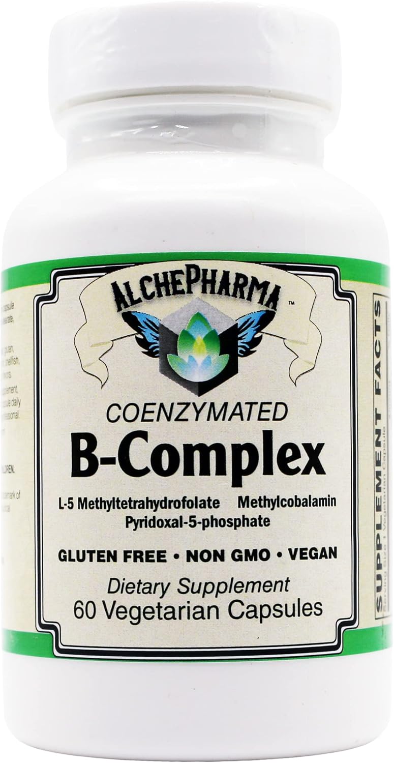 AlchePharma Coenzymated B-Complex High Potency One Daily (30 Capsules) - görsel 5