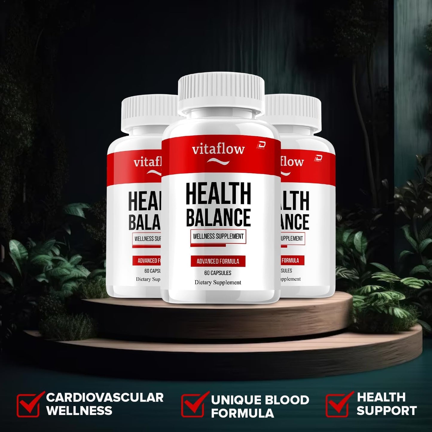 Vitaflow Capsules – Advanced Supplement, All-Natural Formula (2 Pack – 120 Capsules) - görsel 4