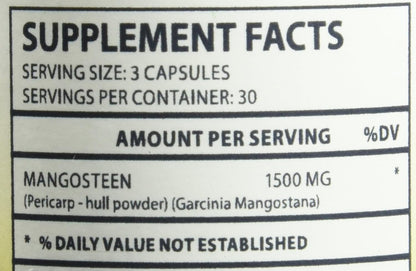 Pure Mangosteen Capsules, 90 Count