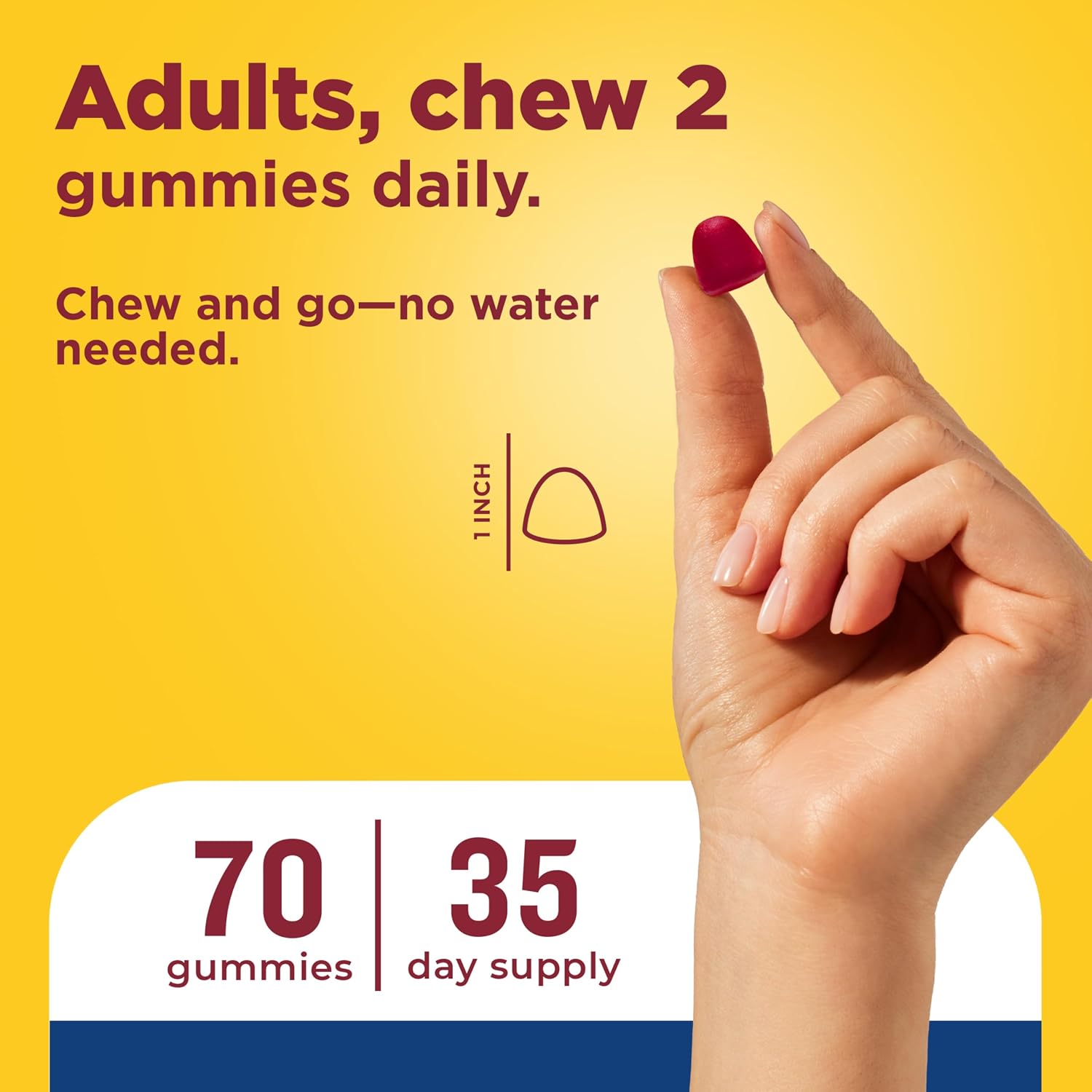 Nature Made Multi for Him, Men's Multivitamin Gummies, 70 Gummies - görsel 5